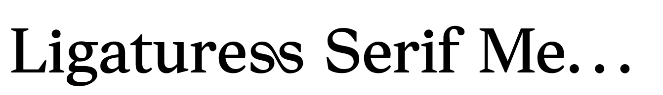 Ligaturess Serif Medium